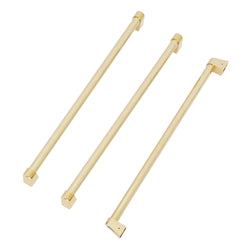ZLINE Autograph Edition Polished Gold Traditional Handles (Set of 3) for Standard-Depth Refrigerators (RSMHZ-36-G)