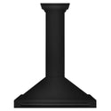 ZLINE 36 in. Convertible Black Stainless Steel Wall Mount Range Hood With Black Stainless Steel, Handle Open Box-Good Condition