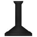 ZLINE 36 in. Convertible Black Stainless Steel Wall Mount Range Hood With Black Stainless Steel Handle, Open Box-Great Condition