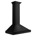 ZLINE 36 in. Convertible Black Stainless Steel Wall Mount Range Hood With Black Stainless Steel Handle, Open Box-Great Condition