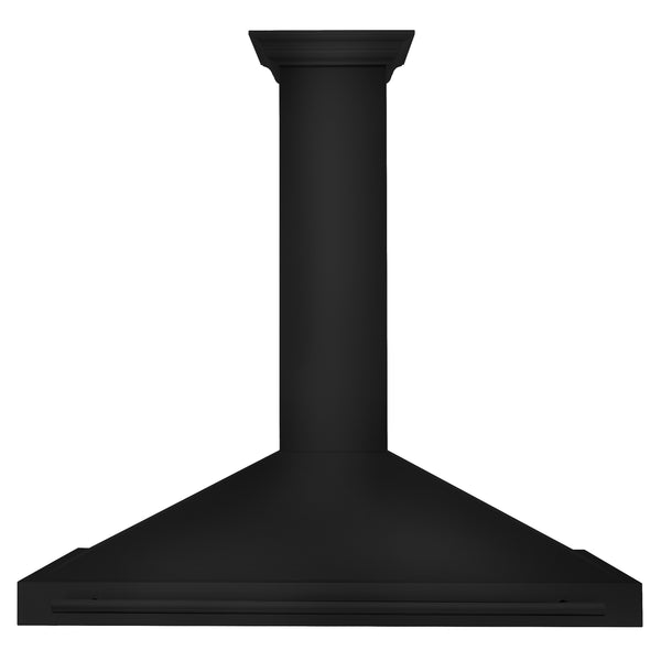 ZLINE 48 in. Convertible Black Stainless Steel Wall Mount Range Hood With Black Stainless Steel Handle (BSKB4X-48)