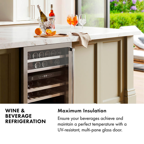 ZLINE 24 in. Monument 154 Can Beverage Fridge in Stainless Steel, Open Box-Great Condition