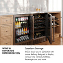 ZLINE 24 in. Monument 154 Can Beverage Fridge in Stainless Steel, Open Box-Great Condition