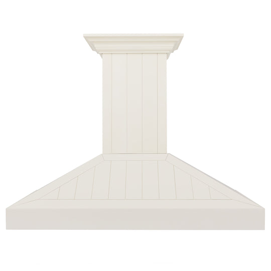 ZLINE 30" Ducted Vent Wooden Convertible Vent Wall Mount Range Hood in Cottage White (KPTT-30)
