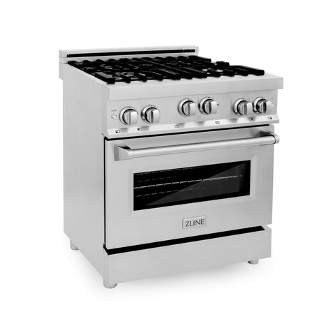 Zline 30 professional gas on gas range in stainless steel with color door options ranges zline kitchen and bath 797150 72a25d5b 8fa5 4ce6 bf7a dfef8c01320b