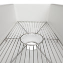 ZLINE 30 in. Venice Farmhouse Apron Front Reversible Single Bowl Fireclay Kitchen Sink with Bottom Grid in White Gloss (FRC5119-WH-30)