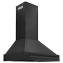 ZLINE 36" Black Stainless Steel Range Hood with Black Stainless Steel Handle (BS655-36-BS)