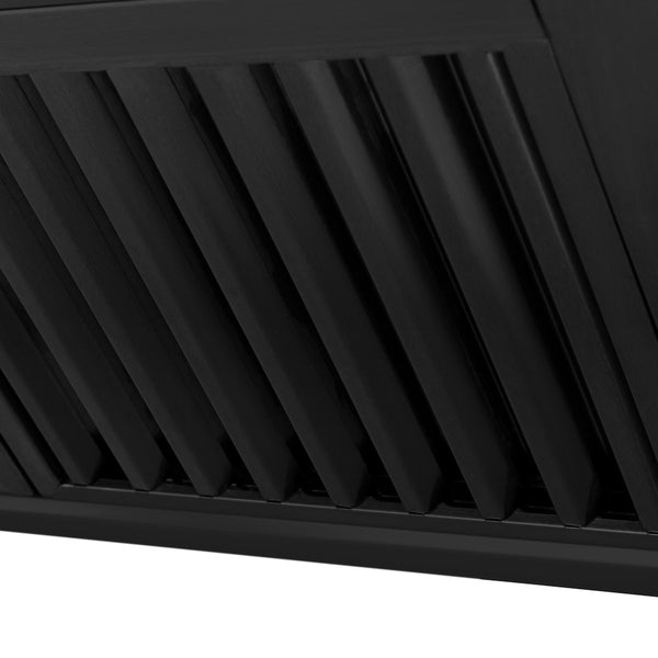 ZLINE 30 in. Autograph Edition Black Stainless Steel Range Hood with Accent Handle (BS655Z-30)