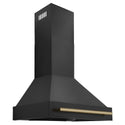 ZLINE 30 in. Autograph Edition Black Stainless Steel Range Hood with Accent Handle (BS655Z-30)