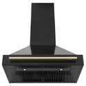 ZLINE 36 in. Autograph Edition Black Stainless Steel Range Hood with Handle (BS655Z-36)