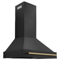 ZLINE 36 in. Autograph Edition Black Stainless Steel Range Hood with Handle (BS655Z-36)