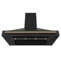 ZLINE 48 in. Autograph Edition Black Stainless Steel Range Hood with Handle (BS655Z-48)