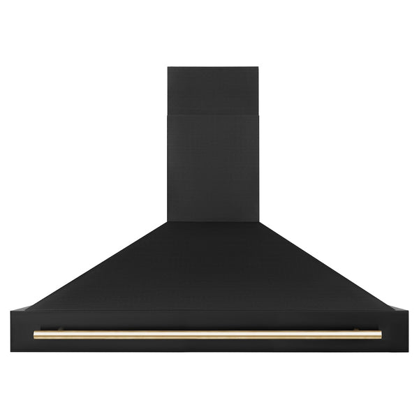 ZLINE 48 in. Autograph Edition Black Stainless Steel Range Hood with Handle (BS655Z-48)