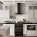 24" ZLINE CrownSound™Ducted Vent Wall Mount Range Hood in Black Stainless Steel with Built-in Bluetooth Speakers (BSKENCRN-BT-24)