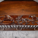 ZLINE 36 in. Convertible Vent Carved Wooden Wall Mount Range Hood in Walnut