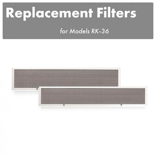 ZLINE Charcoal Filters (Set of 2) for 36 in. Under Cabinet Range Hoods (CF-RK-36)
