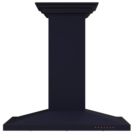 ZLINE 36 in. Designer Series Oil-Rubbed Bronze Convertible Vent Island Mount Range Hood (8GL2Bi-36)