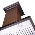 ZLINE 30 in. Designer Series Hand Hammered Copper Convertible Vent Island Mount Range Hood (8GL2Hi-30)