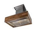 ZLINE 30 in. Convertible Designer Series Wooden Island Mount Range Hood in Butcher Block (681iW-30)