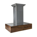 ZLINE 30 in. Convertible Designer Series Wooden Wall Mount Range Hood in Butcher Block (681W-30)