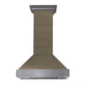 ZLINE 30 in. Convertible Vent Shiplap Wooden Wall Range Hood with Stainless Steel Accent - Includes Motor (365YY-30)