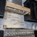 ZLINE 42" Designer Series Wooden Wall Mount Range Hood in Butcher Block (681M-42)