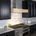 ZLINE 36 in. Remote Blower Designer Series Wooden Wall Mount Range Hood in Butcher Block (681M-RD-36)