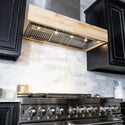ZLINE 36 in. Remote Blower Designer Series Wooden Wall Mount Range Hood in Butcher Block (681M-RD-36)