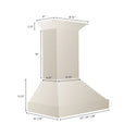 ZLINE 30 in. Ducted Wooden Wall Mount Range Hood in Cottage White (KBTT-30)