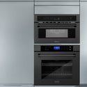 ZLINE 30 in. 1.6 cu ft. Built-in Convection Microwave Oven in Black Stainless Steel with Speed and Sensor Cooking, Open Box-Great Condition