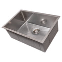 ZLINE 27 in. Meribel Undermount Single Bowl Stainless Steel Kitchen Sink with Bottom Grid (SRS-27)