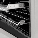 ZLINE 24 in. 2.8 cu. ft. Legacy Dual Fuel Range with Gas Cooktop and Electric Convection Oven in Satin Stainless Steel with 4 Brass Burners (RAS-SN-BR-24)
