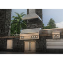ZLINE 30 in. Convertible Vent Outdoor Wall Mount Range Hood in Stainless Steel (597-304-30)