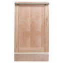 ZLINE 18 in. Dishwasher Panel in Unfinished Wood with Modern Handle (DP-UF-18)