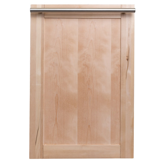 ZLINE 18 in. Dishwasher Panel in Unfinished Wood with Modern Handle (DP-UF-18)