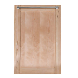 ZLINE 18 in. Dishwasher Panel in Unfinished Wood with Traditional Handle (DP-UF-H-18)