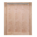ZLINE 24 in. Top Control Dishwasher with Unfinished Wooden Panel and Traditional Style Handle, 52dBa (DW-UF-H-24)