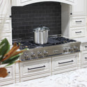 ZLINE 48 in. Legacy Gas Rangetop with 6 Brass Burners and Porcelain Cooktop in Stainless Steel (RT-BR-48)