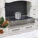 ZLINE 48 in. Legacy Gas Rangetop with 7 Burners and Porcelain Cooktop in Satin Stainless Steel, Open Box-Great Condition