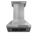 ZLINE 30" Professional Convertible Vent Wall Mount Range Hood in Stainless Steel with Crown Molding (587CRN-30)