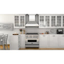 ZLINE 30" Professional Convertible Vent Wall Mount Range Hood in Stainless Steel with Crown Molding (587CRN-30)