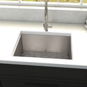 ZLINE 23 in. Meribel Undermount Single Bowl Stainless Steel Kitchen Sink with Bottom Grid (SRS-23)