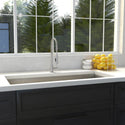 ZLINE 36 in. Meribel Undermount Single Bowl Stainless Steel Kitchen Sink with Bottom Grid (SRS-36)