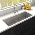 ZLINE 36 in. Meribel Undermount Single Bowl Stainless Steel Kitchen Sink with Bottom Grid (SRS-36)