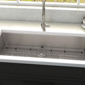 ZLINE 36 in. Meribel Undermount Single Bowl Stainless Steel Kitchen Sink with Bottom Grid (SRS-36)