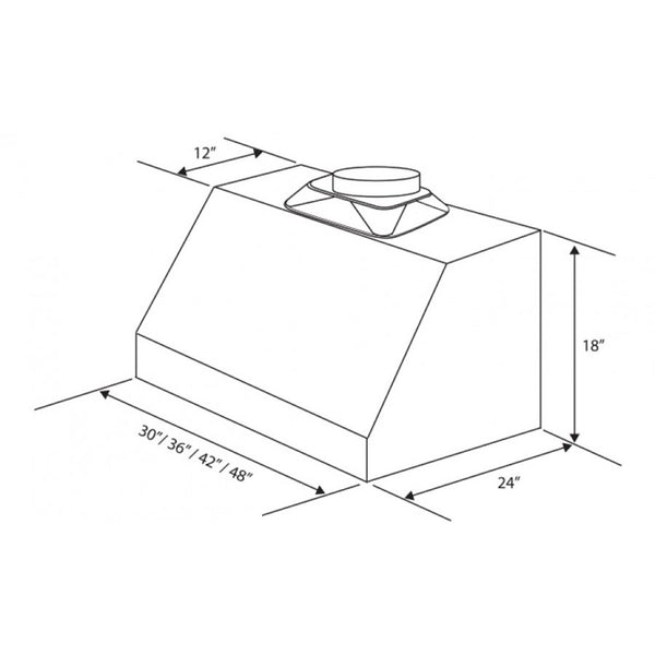ZLINE 30"  Convertible Vent Under Cabinet Range Hood in Stainless Steel (523-30)