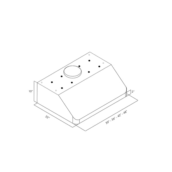 ZLINE 42 in. Ducted Under Cabinet Range Hood in Stainless Steel (619-42)