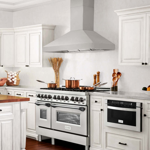 ZLINE 36 in. Professional Convertible Vent Wall Mount Range Hood in Stainless Steel, Open Box-Good Condition