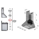ZLINE 42 in. Outdoor Wall Mount Range Hood in Stainless Steel (687-304-42)