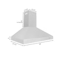 ZLINE 48" Professional Ducted Wall Mount Range Hood in Stainless Steel (697-48)